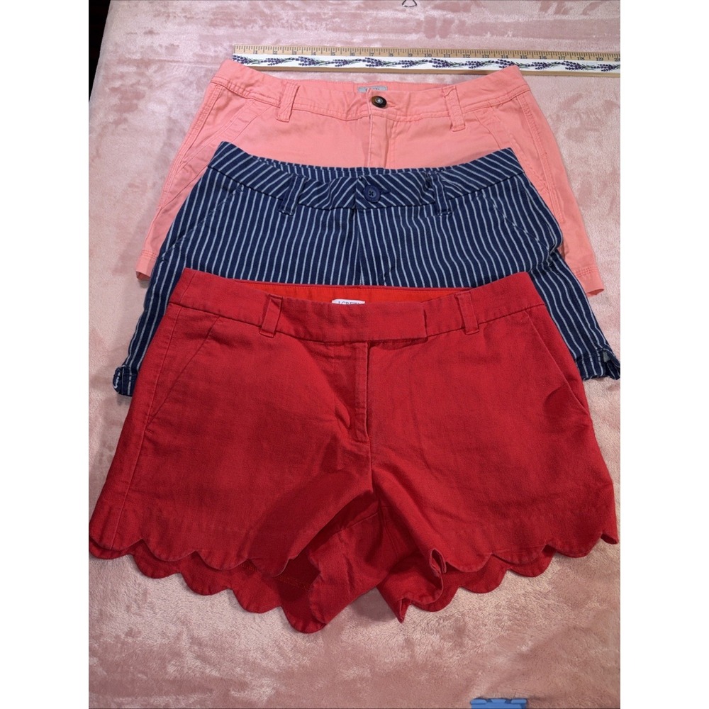 Lot‎ Of Three Women's Sz 4 Twill Shorts. J Crew, BKE, BCG